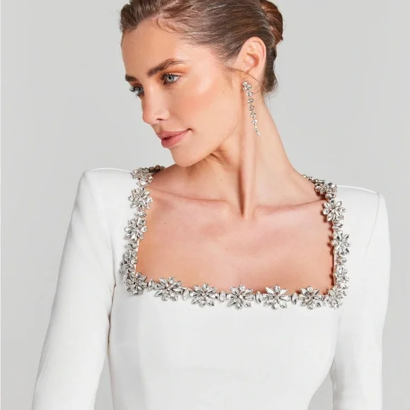 Nadine Merabi Kimberly White Dress - Picture 7 of 13